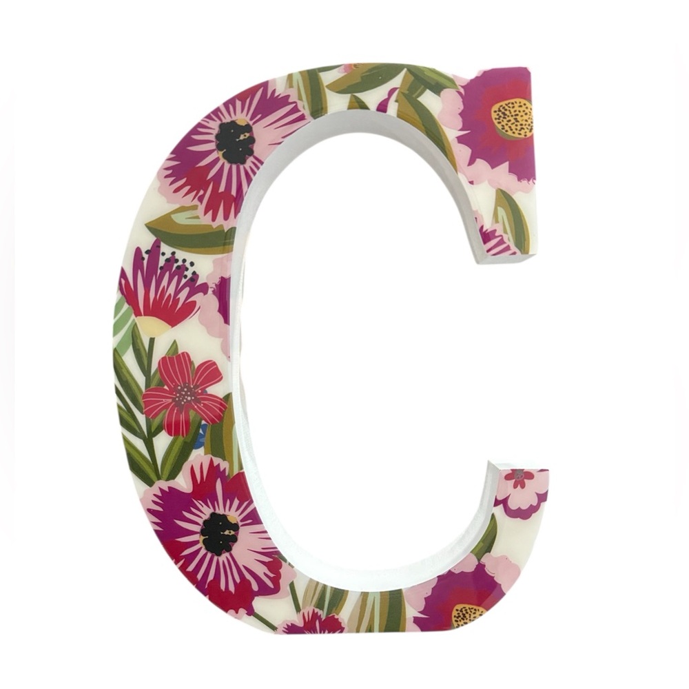 Floral Decorative Letter C